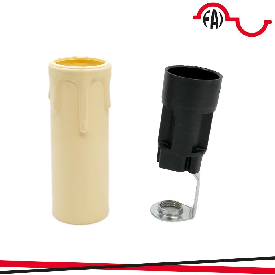 P.DE E14 A CANDELA H65 AVORIO