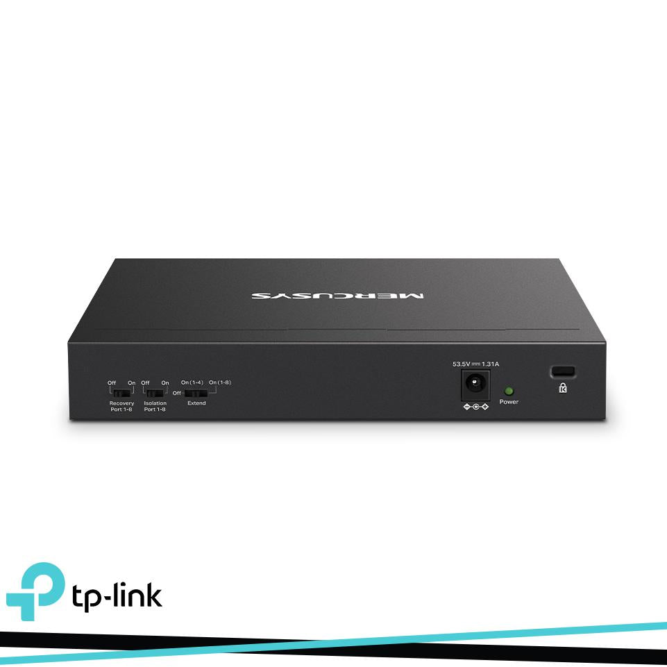 SWITCH DESKTOP 10 PORTE 10/100MBPS DI CUI 8 POE+