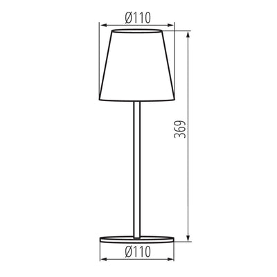 LAMPADA DA TAVOLO LED INITA LED IP54 GR - KANLUX