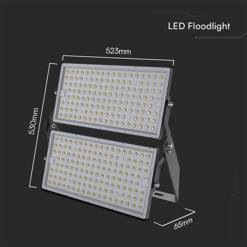 500W LED PROIETTORE SAMSUNG CHIP HIGH POWER CORPO BIANCO 4000K 135LM/W