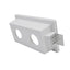 PORTAFARETTO INCASSO IN GESSO  RETTANGOLARE 2 PORTALAMP INCL