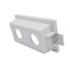 PORTAFARETTO INCASSO IN GESSO  RETTANGOLARE 2 PORTALAMP INCL