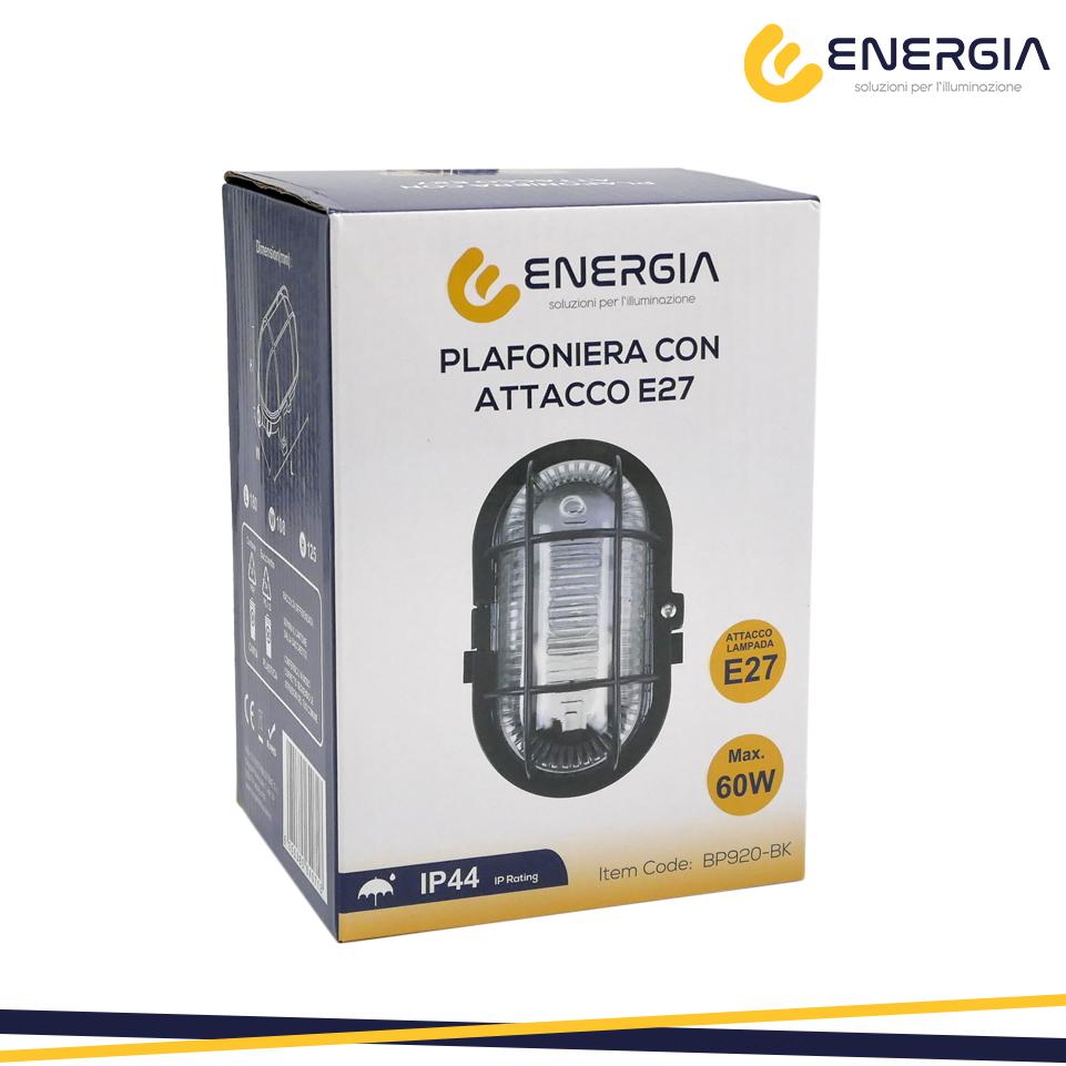 LAMPADA TARTARUGA E27 IP44 NERO
