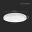 24W LED DOME LIGHT  WITH SAMSUNGCHIP 4000K RD,WHITE FRAME IP