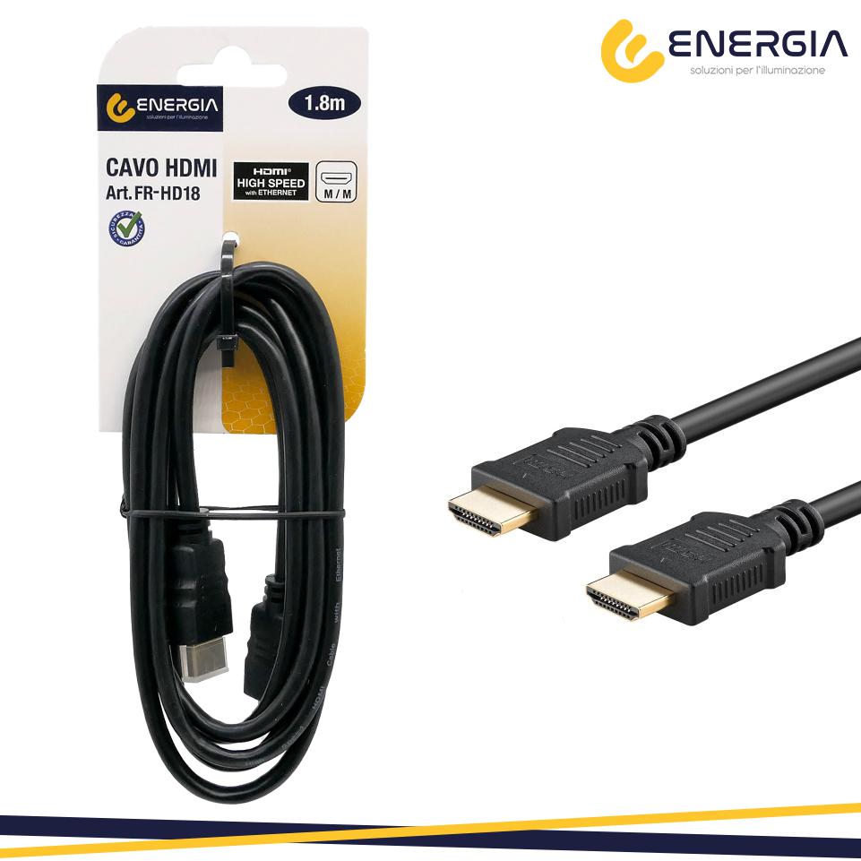 CAVO HDMI 1,8MT TYPE A/TYPE A  4K