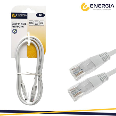 PATCH CABLE CAT5E UTP 1MT