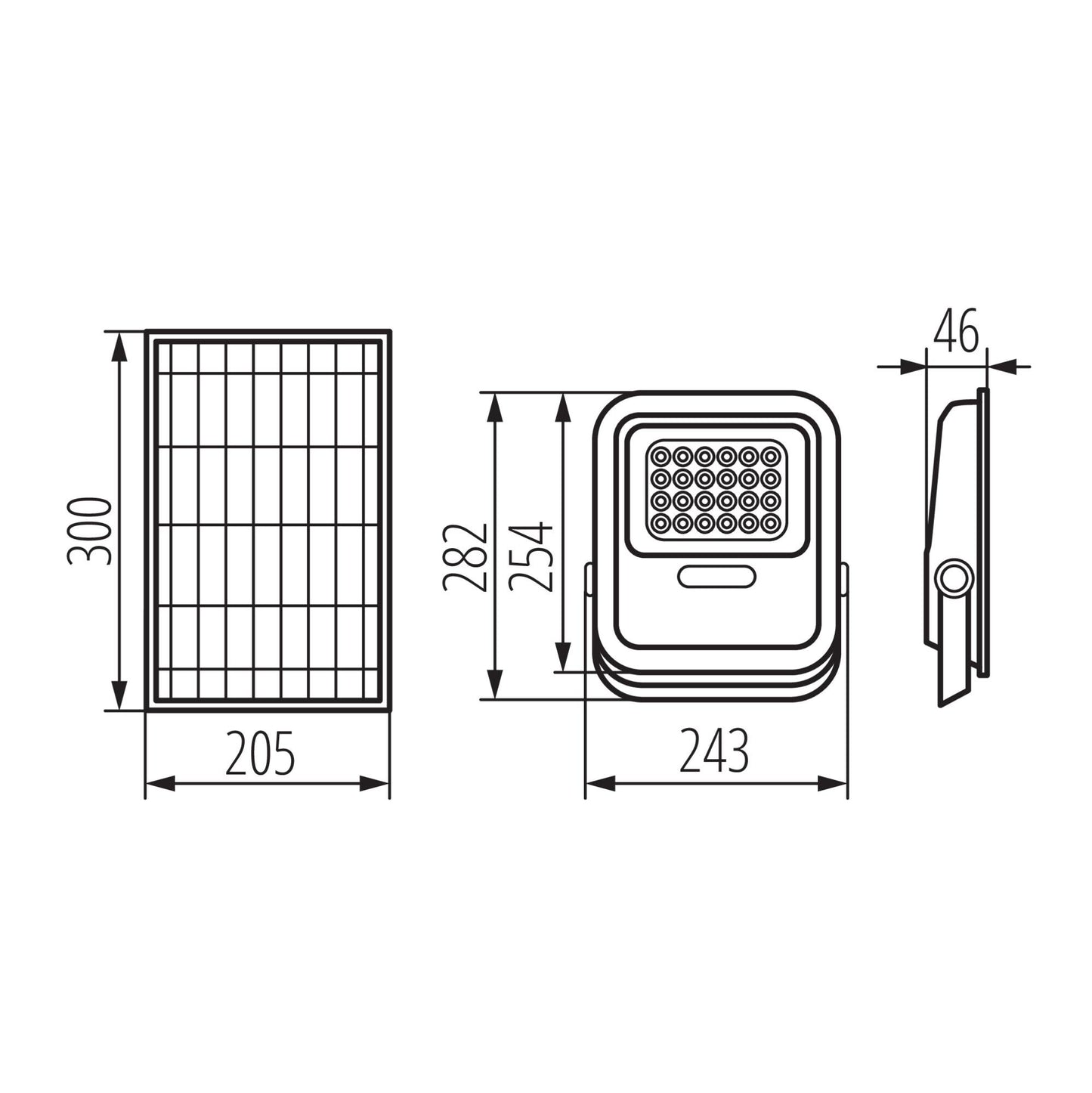 LAMPADA SOLARE LED FL SONE SLR M NW-GR - KANLUX