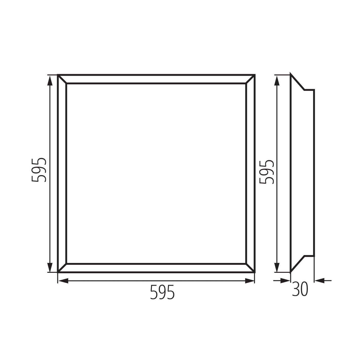 PANNELLO LED DA INCASSO BAREV ECO 36W 6060NW - KANLUX
