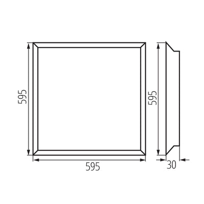 PANNELLO LED DA INCASSO BAREV ECO 36W 6060NW - KANLUX
