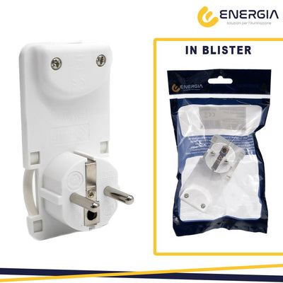 SPINA PIATTA STANDARD TEDESCO  16A 2P+T BIANCA