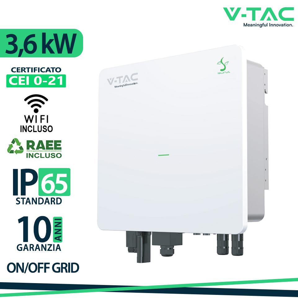 3.6KW ON/OFF GRID HYBRID INVERTER MONOFASE CEI-021 10ANNI