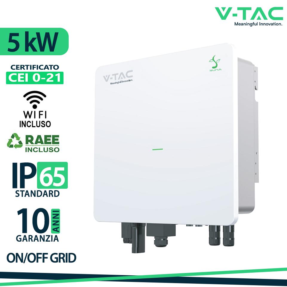 5KW ON/OFF GRID HYBRID INVERTER MONOFASE CEI-021 10ANNI