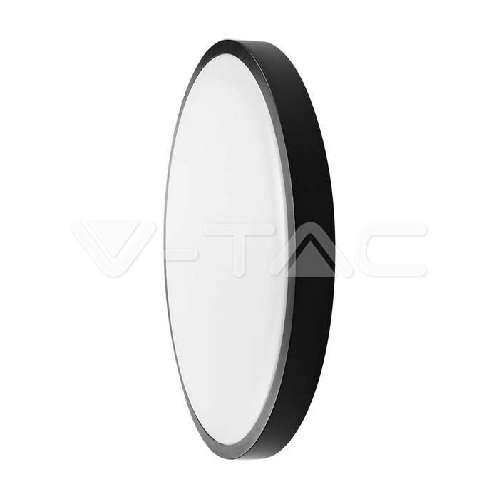 36W LED PLAFONIERA SAMSUNG CHIP 4000K ROTONDA CORNICE NERA IP44