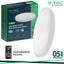 24W LED PLAFONIERA CON SENSORE SAMSUNG CHIP 4000K ROTONDA CORNICE BIANCA IP44