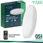 24W LED PLAFONIERA CON SENSORE SAMSUNG CHIP 4000K ROTONDA CORNICE BIANCA IP44