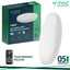 36W LED PLAFONIERA CON SENSORE SAMSUNG CHIP 4000K ROTONDA CORNICE BIANCA IP44
