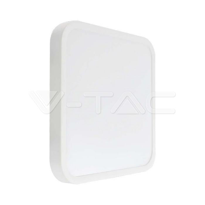 48W LED PLAFONIERA SAMSUNG CHIP 3000K QUADRATA CORNICE BIANCA IP44