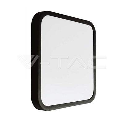 48W LED PLAFONIERA SAMSUNG CHIP 4000K QUADRATA CORNICE NERA IP44