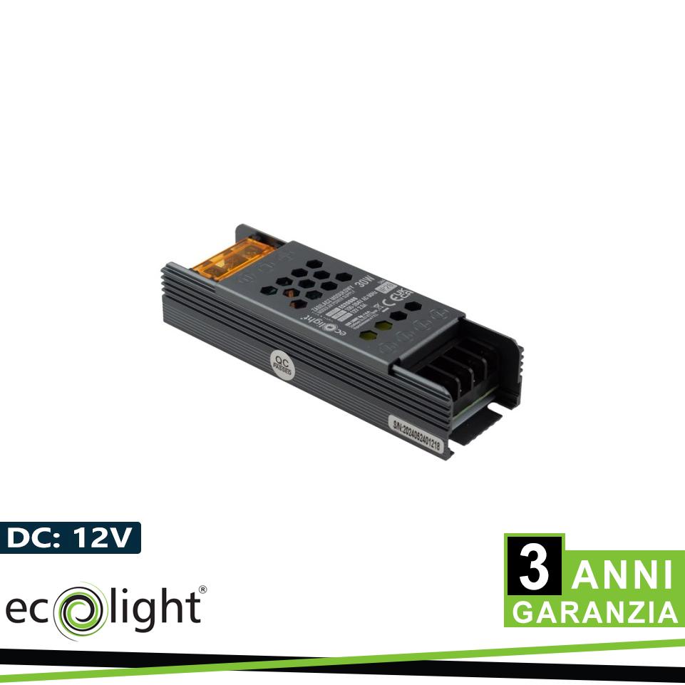 ALIMENTATORE MODULARE SLIM PREMIUM 30W 12V 3ANNI GARANZIA