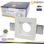 PORTAFARETTO IN GESSO 100X100MM  QUADRATO GU10 INCLUSA