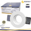 PORTAFARETTO IN GESSO D.100MM  ROTONDO GU10 INCLUSA