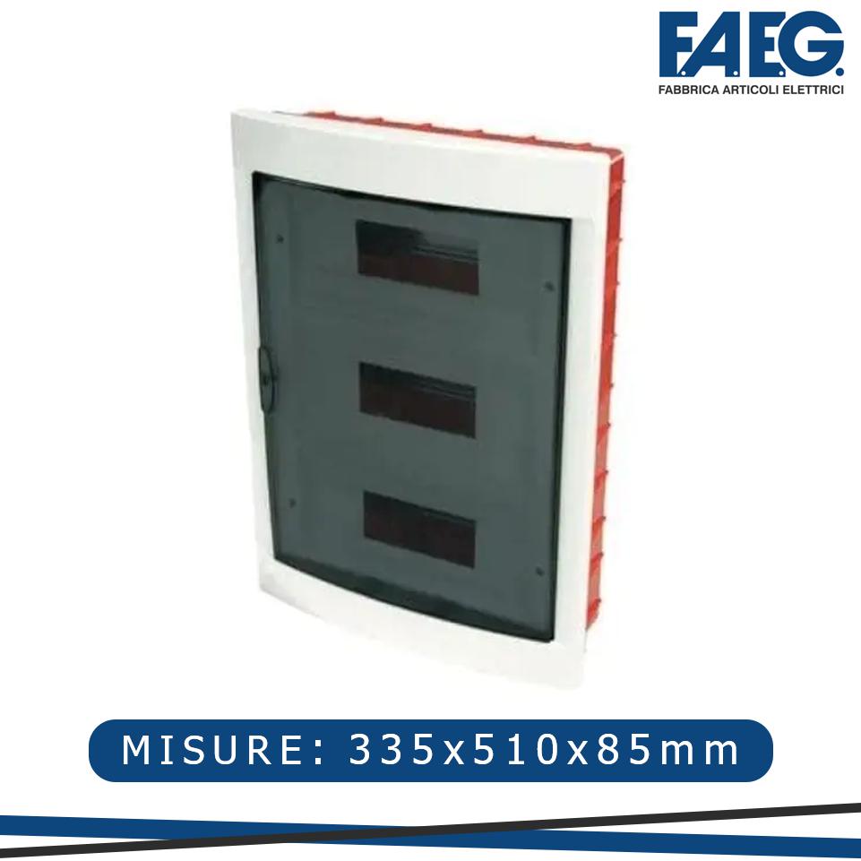 CENTRALINO INCASSO 36P BIANCO+FUME 335X510X85MM IP40
