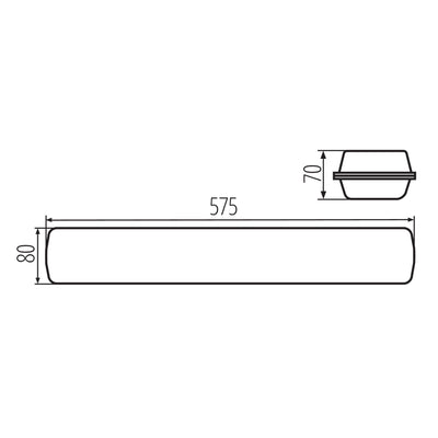 PLAFONIERA STAGNA LED MAH MAX 19W 06 NW RYF - KANLUX