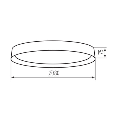PLAFONIERA LED SOLN LED 17,5W NW W/G - KANLUX