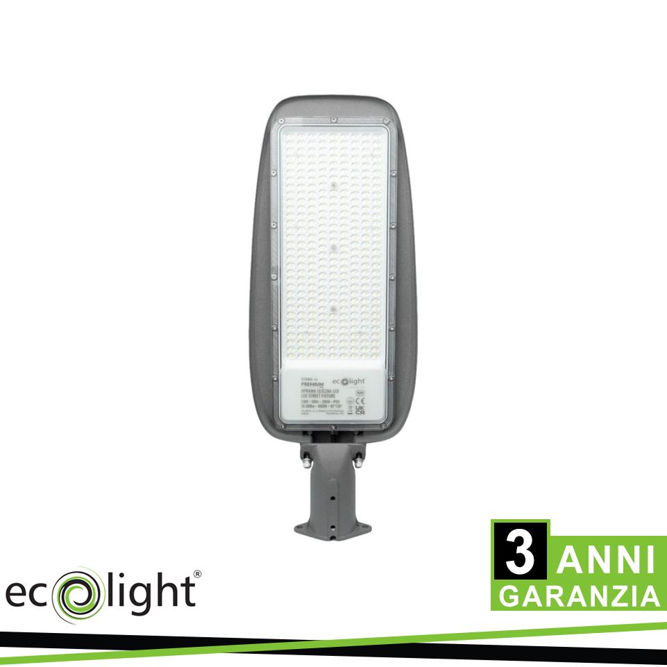 LAMPIONE STRADALE PREMIUM 200W 4000K 130LM/W IP65