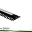 PROFILO NERO DA SUPERFICIE GN02 + PARALUME OPALINO 2MT