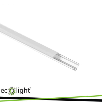 PROFILO ANODIZZATO ANGOLARE RW02 + PARALUME OPALINO 2MT