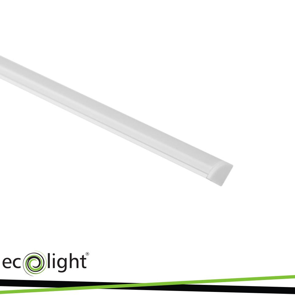 PROFILO BIANCO ANGOLARE RW02 + PARALUME OPALINO 2MT
