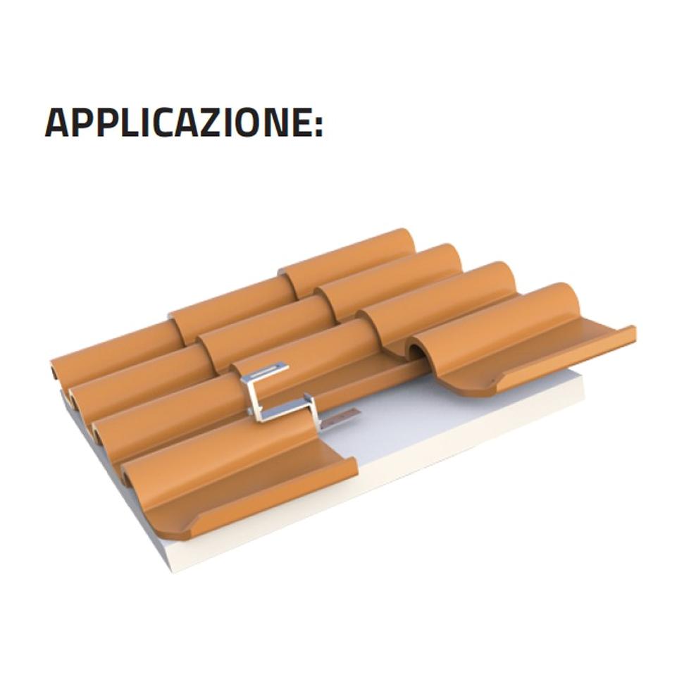SUPPORTO CON DOPPIA REGOLAZIONE TETTI COPPI E TEGOLE
