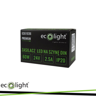 ALIMENTATORE DA GUIDA DIN PREMIUM 24V 60W