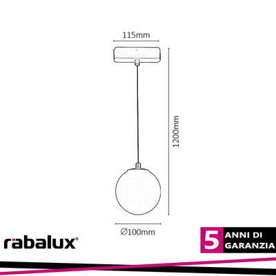 LITRACK PENDANT03V, 5W, 360LM,2700-5500K