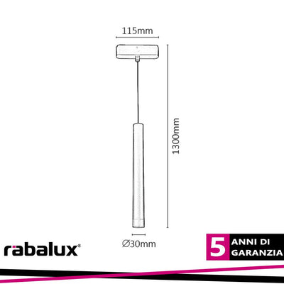LITRACK PENDANT06V, 5W, 200LM,2700-5500K