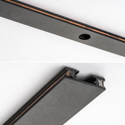 LITRACK RAIL, BLACK ALUM. 100X0,5X1,5CM