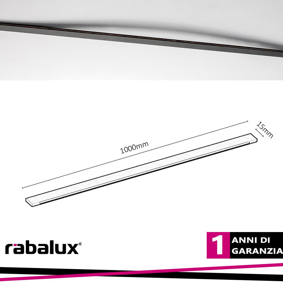 LITRACK RAIL, BLACK ALUM. 100X0,5X1,5CM