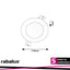 SHAUN2,IND.REC. 3W, 3000K, BLACK, ROUND