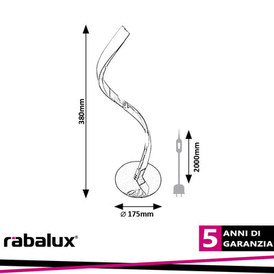 AZULA,IND.TABLE, LED3W, H38CM