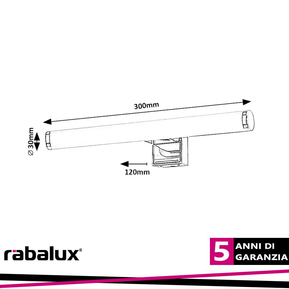 NOUR,IND.BATHROOM WALL, LED5W, L30CM