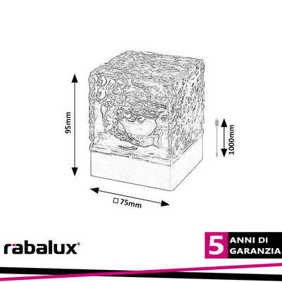 CUBIKO,IND.TABLE DECOR, LED1W, H9,5CM