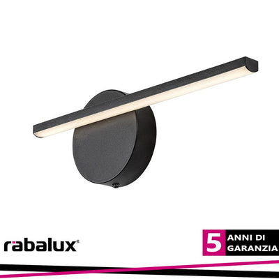 SABIRA,IND.WALL, LED6W, L33CM, BLACK