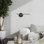 SABIRA,IND.WALL, LED6W, L33CM, BLACK