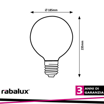 FIL. LED, E27 G188, 4W, 320LM, 1800K