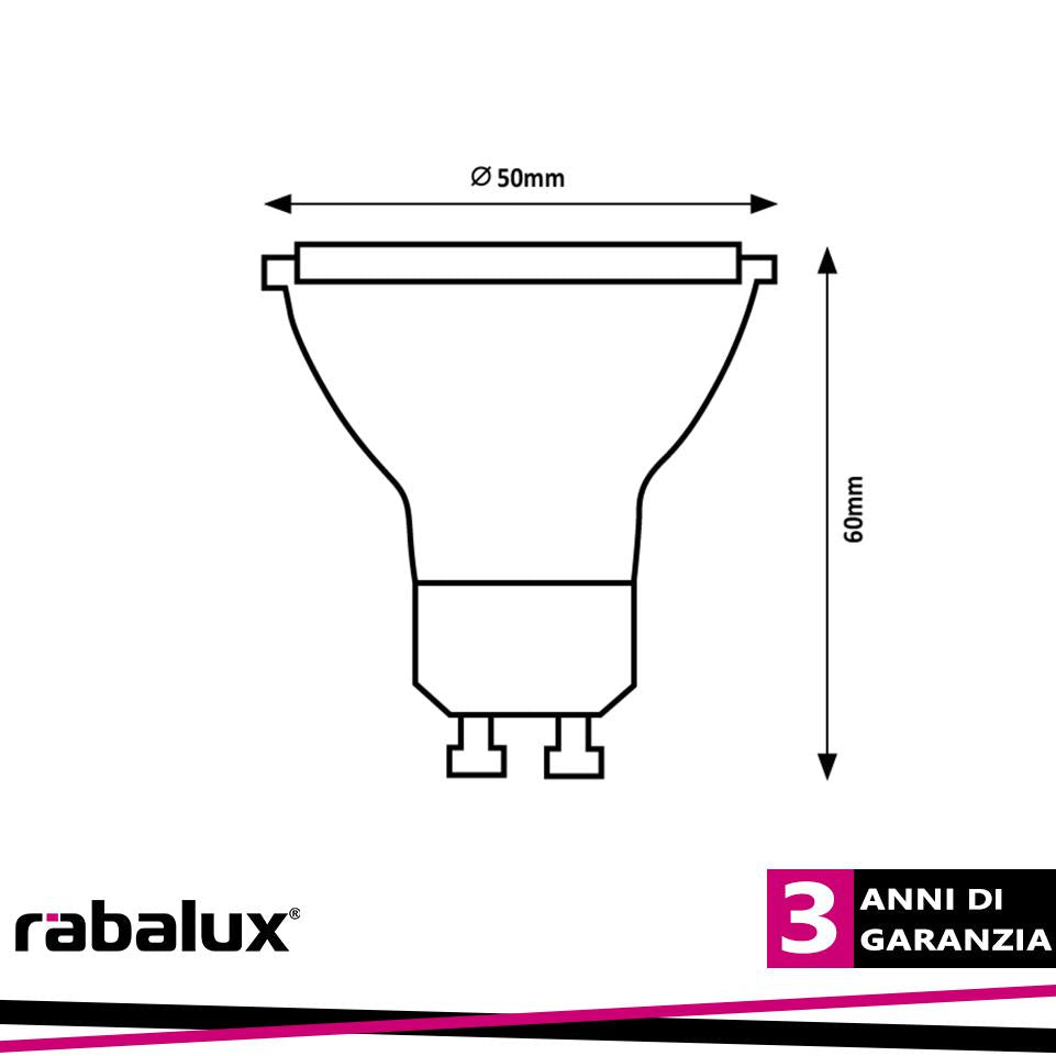 SMD LED, GU10, 7W, 800LM, 3000K