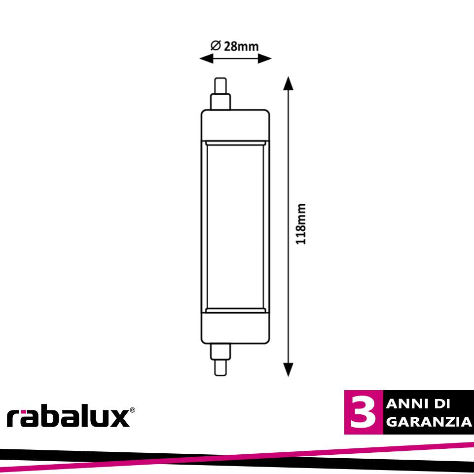 SMD LED, R7S, 15W, 1750LM, 2700K
