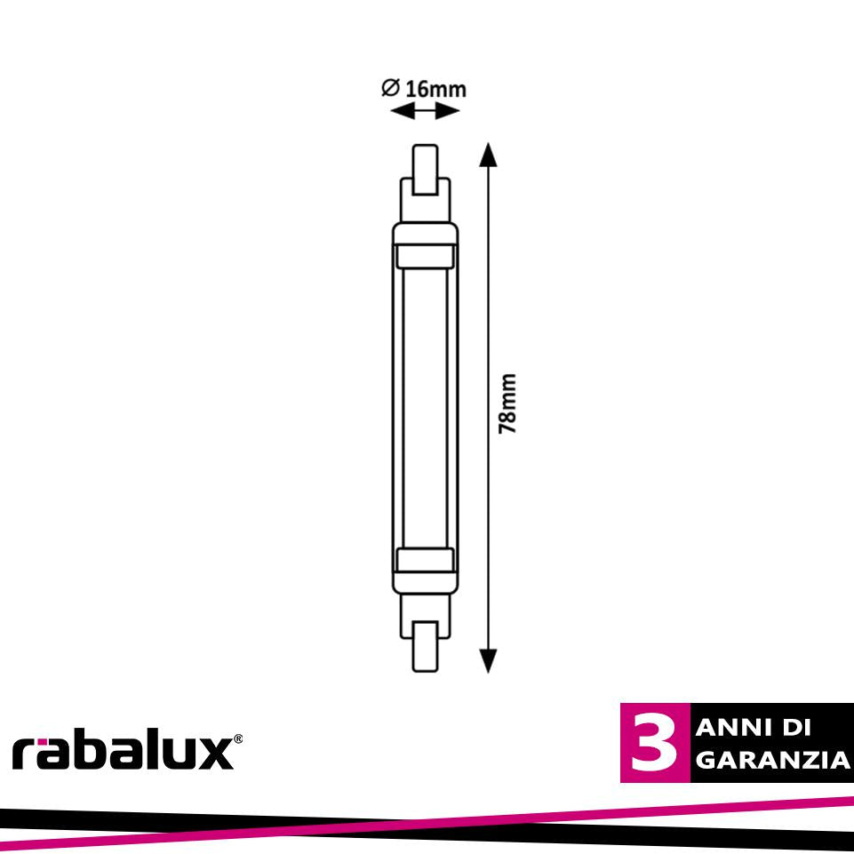 SMD LED, R7S, 4W, 450LM, 2700K