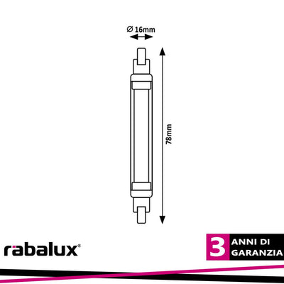 SMD LED, R7S, 4W, 450LM, 2700K