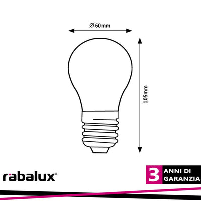 FIL. LED, E27 A60, 10W, 850LM, 3000K